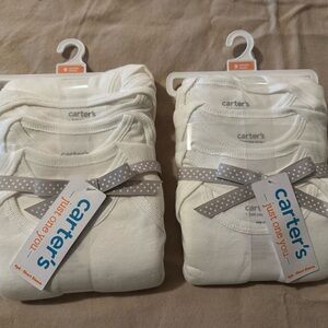 Carter's White and Gray Short Sleeve Tees